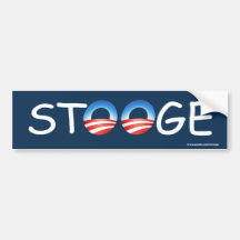 anti Obama "Stooge" bildekal