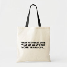 Anti - Obama T-tröja- och gåvadesign Tote Bags