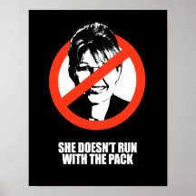 ANTI-PALIN - Hon kör inte med packen Posters
