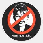 Anti-Palin klistermärke/beställnings- text