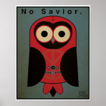 " Anti-Religion 11x14 Owl (mörkret färgar intrig), Affisch