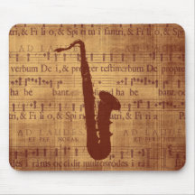Antik saxofon mus mattor