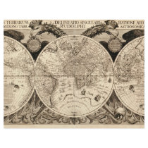 Antik världskarta av Philipp Eckebrecht - 1630