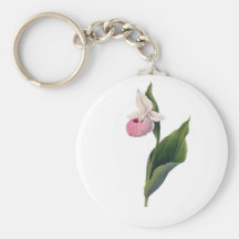 Antikt Orchidtryck Nyckel Ring