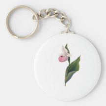 Antikt Orchidtryck Nyckel Ringar