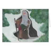 Antikt Santa hälsningkort
