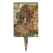 Antikvarisk karta 1721 av Europa av den Herman mol