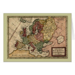 Antikvarisk karta 1721 av Europa av den Herman mol Hälsnings Kort