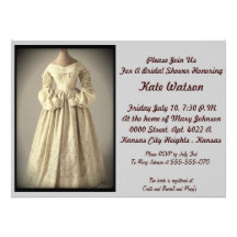 Antique Bridal Shower Invitations
