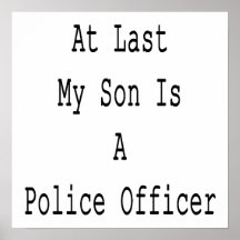 Äntligen är min Son en polis Posters