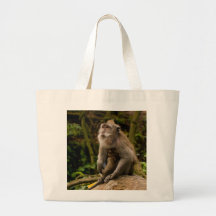 Apa och bebis tote bags