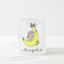 Apan är det T-tröja och gåvor för en flicka Kaffe Kopp