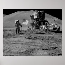 Apollo 15 Lunar landningplats Print