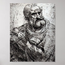 Apostel helig nattvardsgång av Leonardo Da Vinci Print