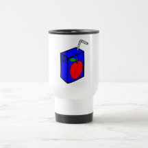 Äppelmust med sugrör kaffe koppar