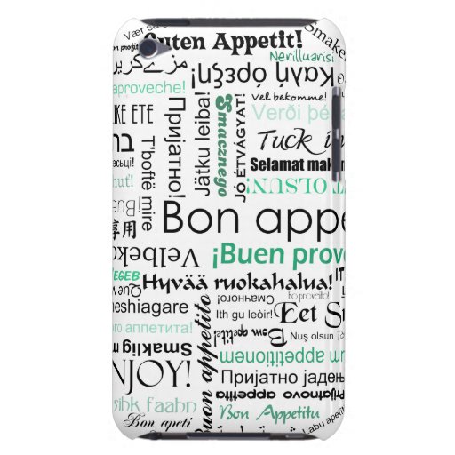 Appetit för turkoskrickaBon i olika språk Barely There iPod Cases