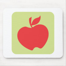 Apple fruktsymbol musmattor