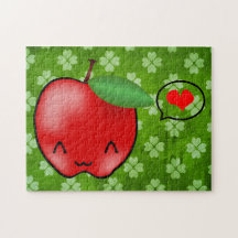 Apple kärlek jigsaw puzzle