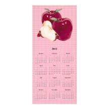 Apple ringer och calendar kortet rackkort mallar