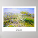 Apple träd i blom, Claude Monet 1873 Posters