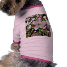 Apple träd i blommar djur tee shirt