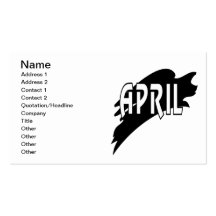 April Visitkort Mallar