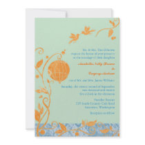 Aqua för BridalHeaven orange bröllop för blom- kär