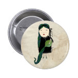 Aquarius Girl Zodiac Sign Boton