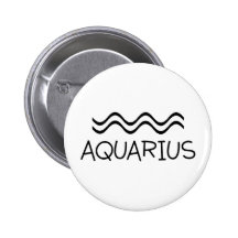 Aquarius med symbol knappar med nål