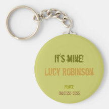 "Är det min" ID Keychain Nyckel Ring