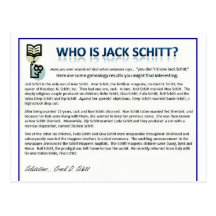 Är vem jacken Schitt? Vykort