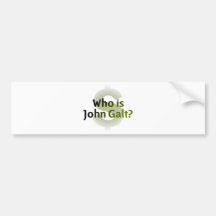 Är vem John Galt? Pengarsymbol Bildekaler