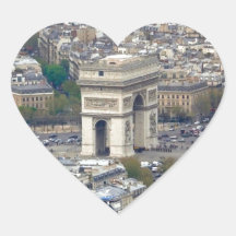 Arc de Triomphe Paris frankriken Klistermärke