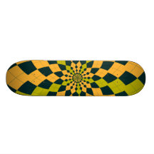 Argyle brast/blomman - citrus skateboard