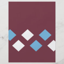 argyleblått och vitlilor flygblad designs