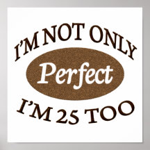 Årig perfekt 25 posters
