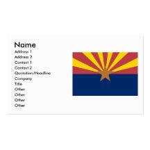 Arizona flagga visitkort mall
