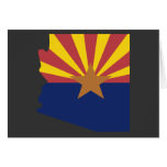 Arizona flaggakarta hälsningskort
