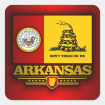 Arkansas (DTOM) Square Stickers