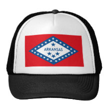 Arkansas flaggahatt trucker keps