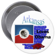 Arkansas Obama klämmer fast Knappar Med Nål