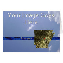 Arkansas statlig hälsning hälsnings kort