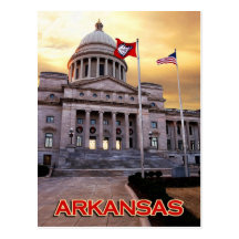 Arkansas statlig huvudstadbyggnad, Little rock, AR Vykort