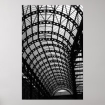 Arkitektur i svart & vit print