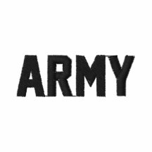 Armé broderad armélogotyp