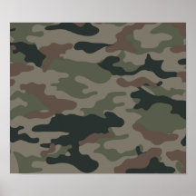 Armékamouflage i grönt- och bruntmilitär affisch