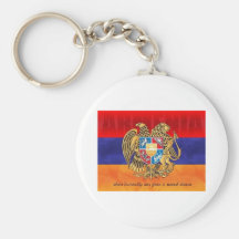 Armenisk flagga Keychain Nyckelring