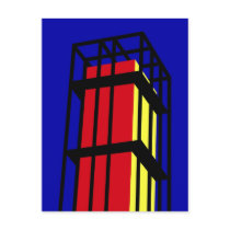 Arne Jacobsen står hög Vykort