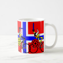 Arrangera 6 - Två Vikings recaptured Normandy Kaffe Kopp