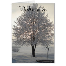 Årsdag av ett frostigt träd series1 för död kort